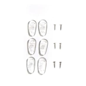 Plaqueta Em Silicone Para Óculos 5 Pares Acompanha Parafusos