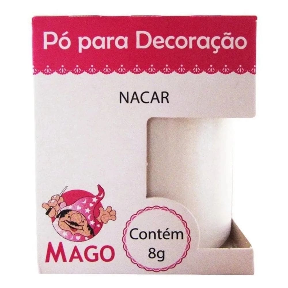 Pó Para Decoração Comestível Mago Nacar 8gr