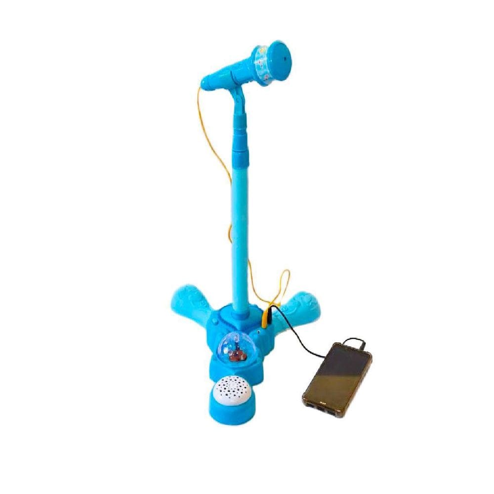 Microfone Infantil Com Pedestal Que Canta De Verdade Som Luz
