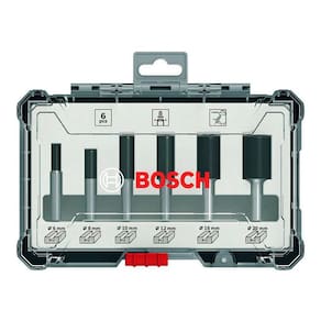 Jogo 6 Fresas Retas Standard Encaixe 6Mm Bosch