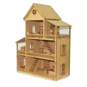 Casinha Boneca Polly com Mini Moveis