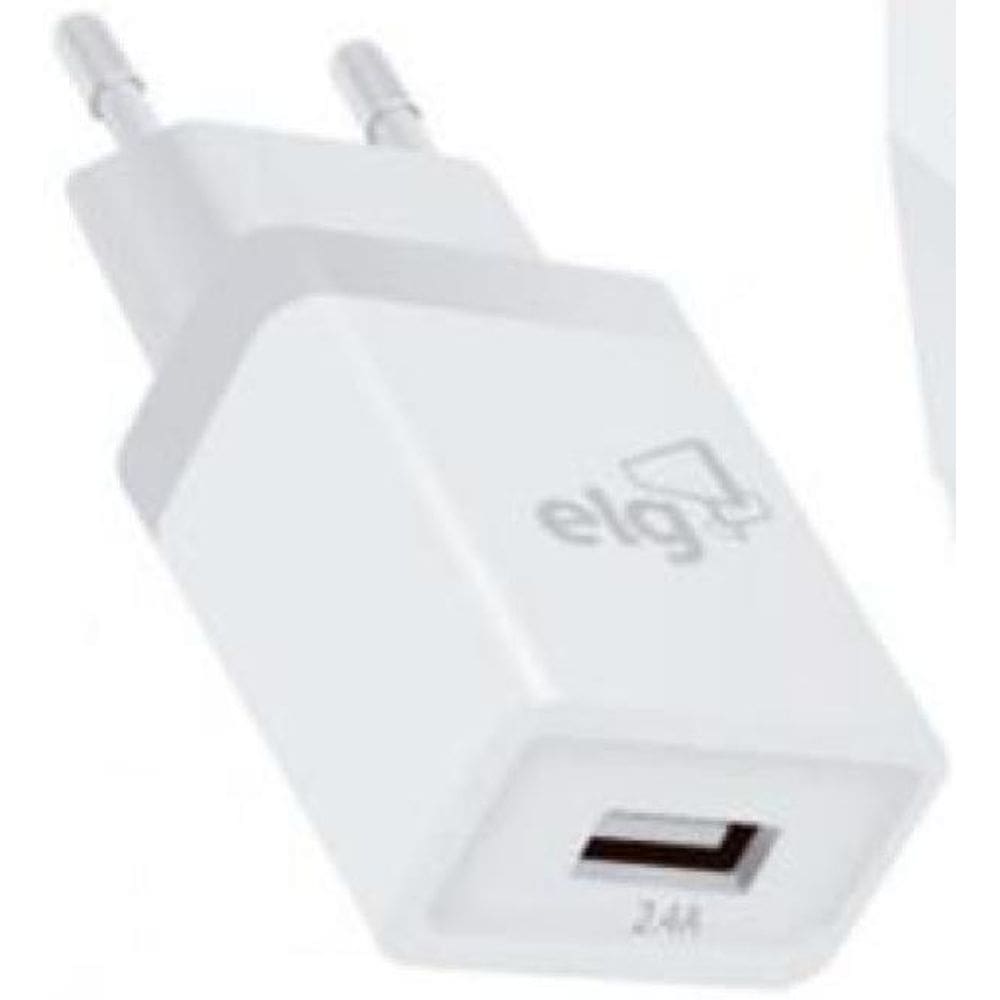 Tomada Carregadora Usb + Cabo Usb Tipo C Ktc10Wc Branco