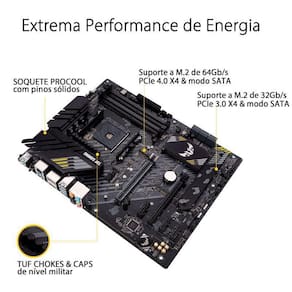 Placa Mãe Asus Tuf Gaming B550-Plus Amd Am4 Atx Ddr4