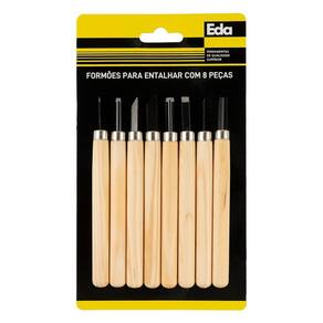 Formao para Entalhar Madeira KIT 8 Peças EDA 6XQ