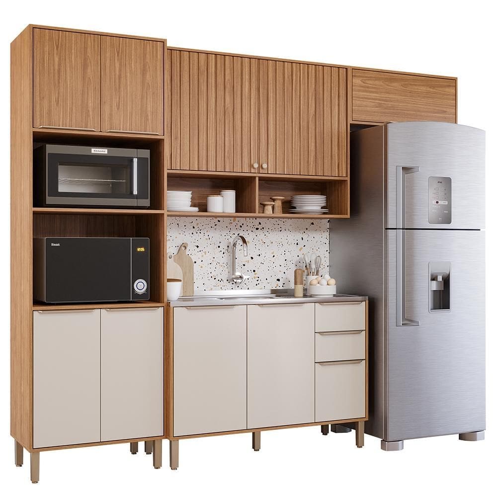 Cozinha Modulada Divina 4 Peças com Torre Quente 2 Fornos - MGM