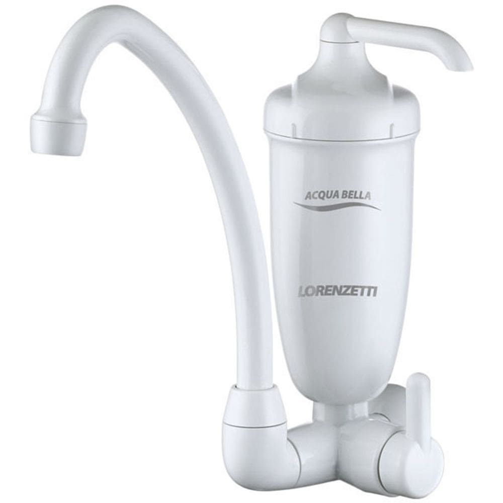 Torneira Bica Móvel com Filtro Branca Acquabella