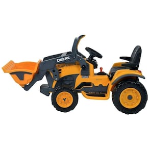 Mini Trator Infantil Elétrico Peg-Pérego Deere Construction Loader 12V - Laranja