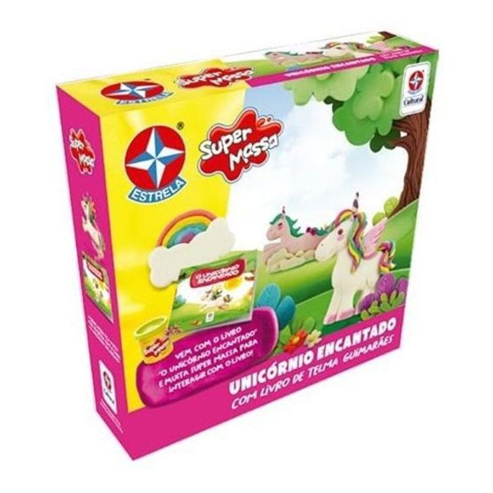 Super Massa Unicórnio Encantado Com Livro Estrela