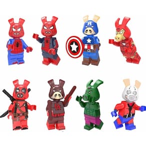 Bonecos Blocos De Montar Coleção Aranhaverso Marvel