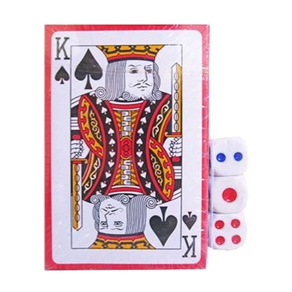 Jogo De Cartas Baralho Espanhol Com 3 Dados Papel Imporiente