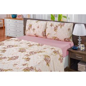 Jogo Cama Casal Super King Quality 04 Pecas 100% Algodao