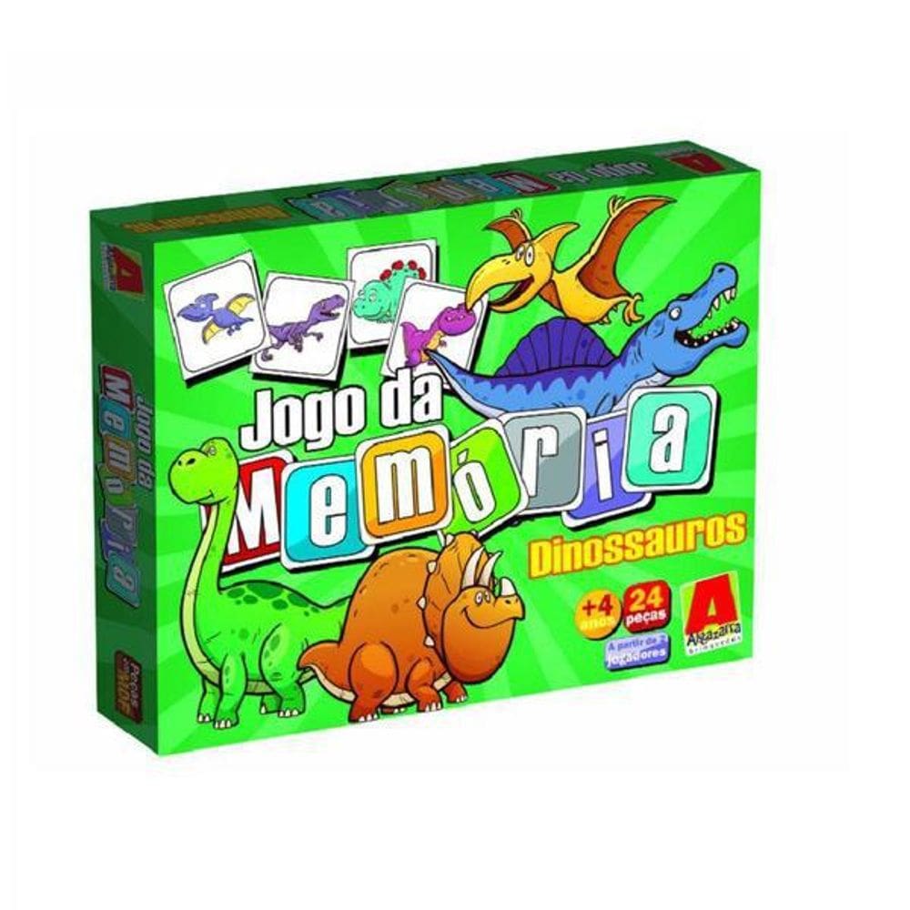 Jogo Memoria Em Madeira Dinossauros 5058 Algazarra