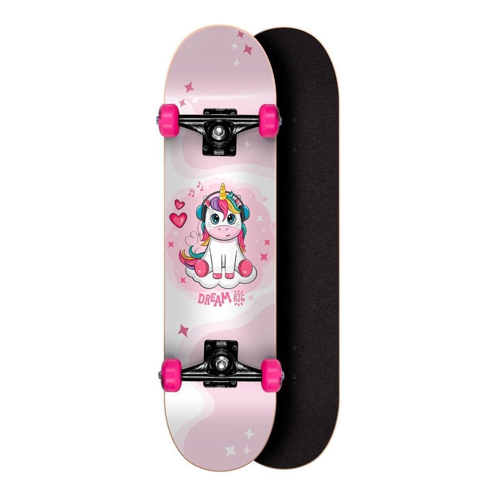 Skate Montado Feminino De Unicórnio Semi Profissional Sentad