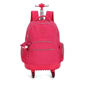 Mochila De Carrinho 4 Rodas Laptop Up4You Rosa Pink
