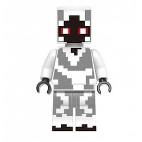 Boneco Minifigure Blocos De Montar Minecraft Camuflado White