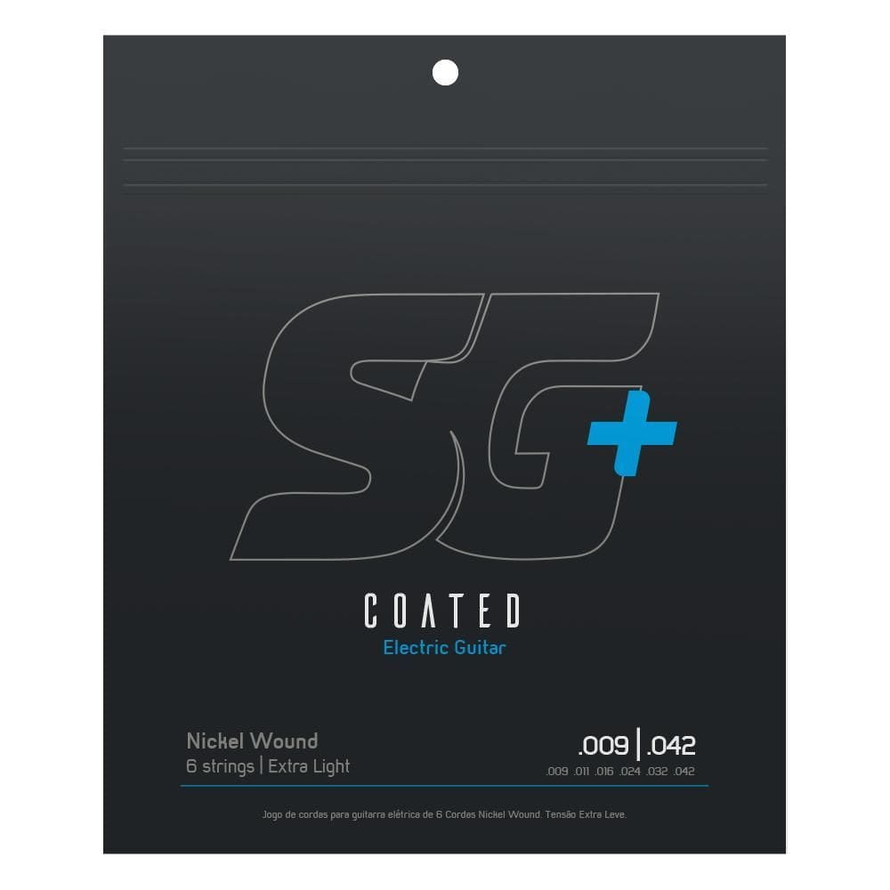Encordoamento Para Guitarra Sg + Strings Coated .009 Nickel