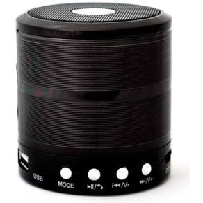 Caixa de som bluetooth mini speaker space line WS-887 preta