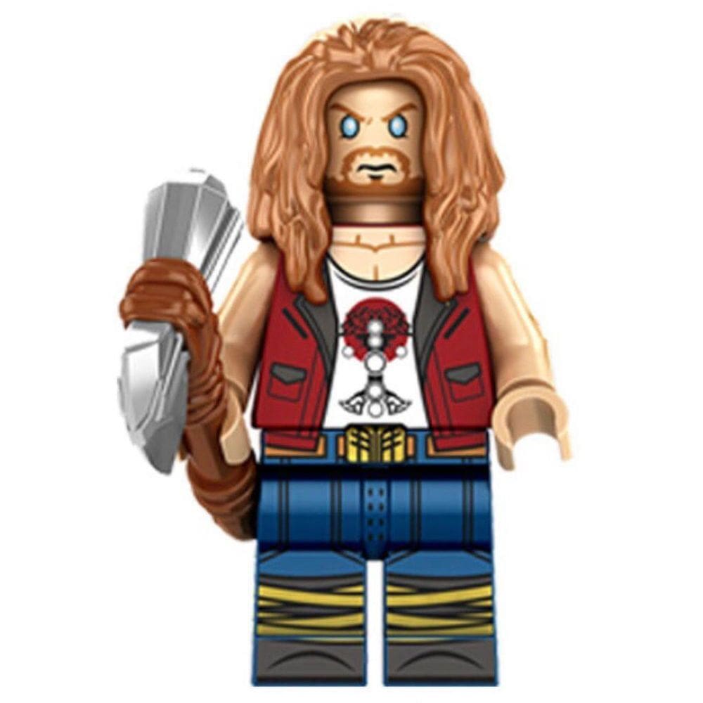 Boneco Blocos De Montar Thor Amor E Trovão Angry Shirt