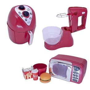 Cozinha Infantil Vermelha c/ Microondas Brinquedo