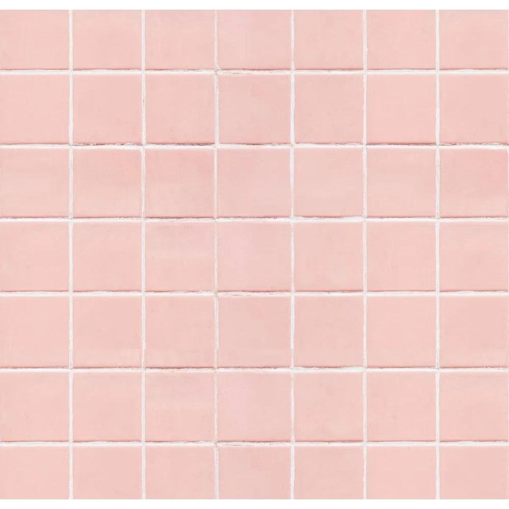 Papel De Parede Autoadesivo Azulejo Cozinha 3M Rosa