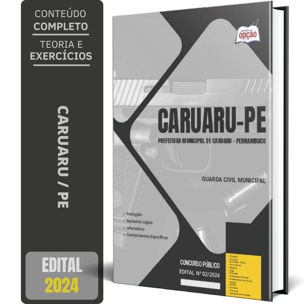 Apostila Prefeitura Caruaru Pe 2024 - Guarda Civil Municipal