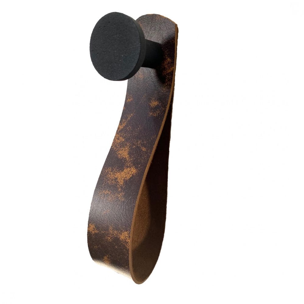 Gancho Preto Com Courino Rajado 4 Cm