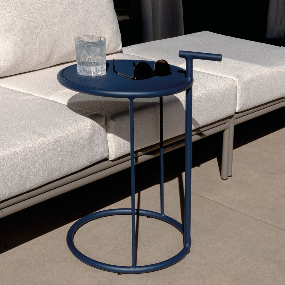 Mesa Auxiliar com Alça Refúgio Cabecasa Madeiramadeira Azul Micro