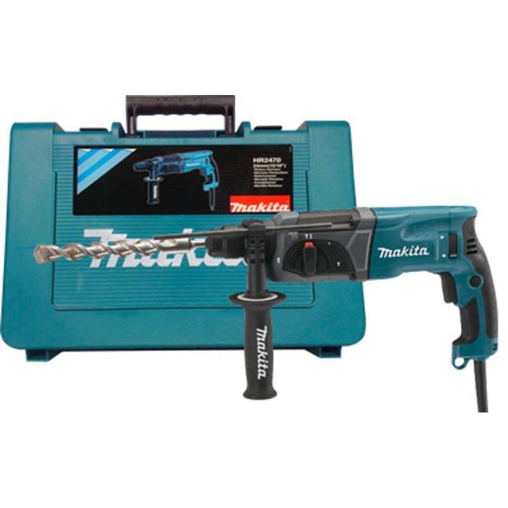 MARTELETE ROTATIVO ROMPEDOR MAKITA HR2470 800W 127V c/maleta