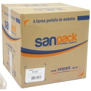 100 Embalagem Pra Fatia Torta Triangular Sanpack S-630 1Cx