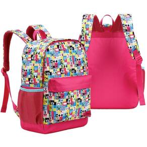 Mochila Disney Feminina Grande 43cm Rosa 16L