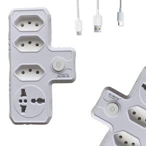 Adaptador Para Tomada Benjamin 4 Em 1 Com Sem Fio Bm-8703A