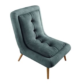 Poltrona Decorativa Dallas Para Sala Pés Palito Veludo Selmer