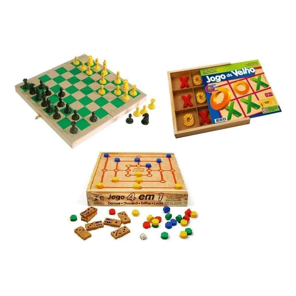 Conjunto Jogos Tabuleiros
