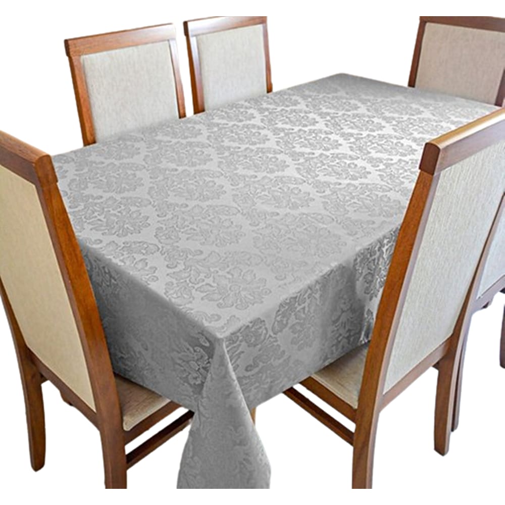 Toalha de Mesa Jacquard 06 Lug Cozinha Retangular Tecido