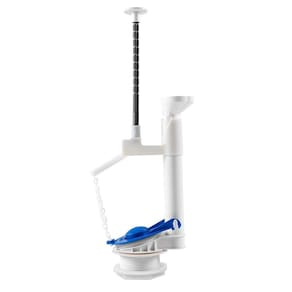 Saída de Água Universal Simples com Acionamento Superior Branco e Azul