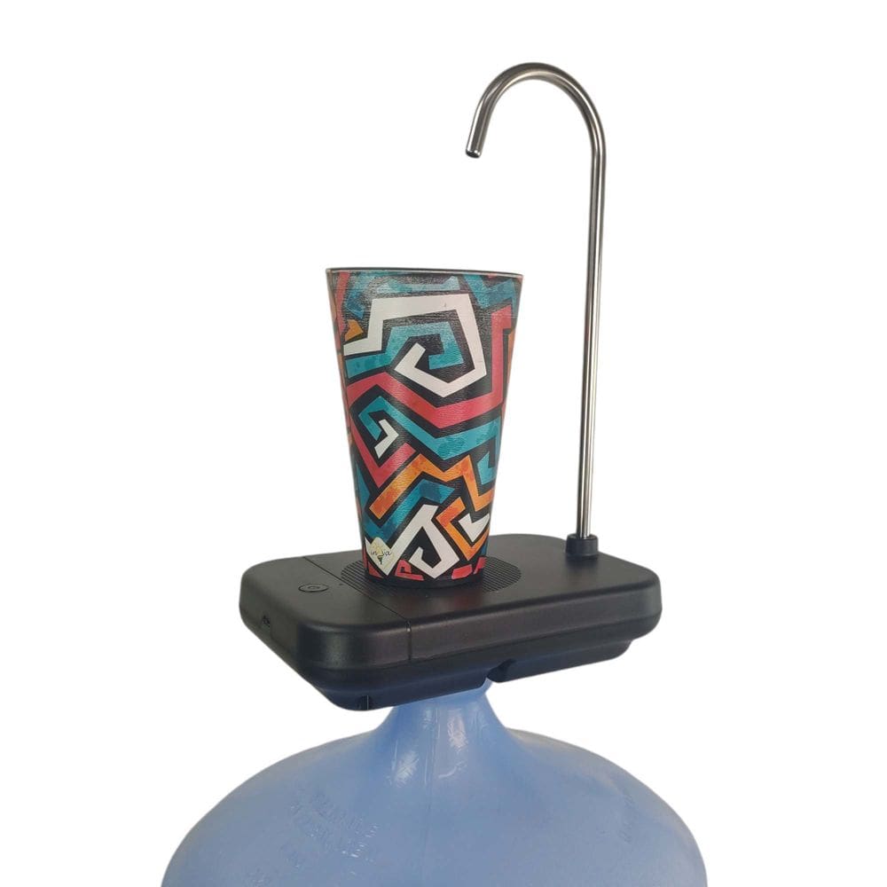 Bomba Eletrica USB Agua Bebedouro Galao Garrafao Bateria Recarregavel 20 Litros Automatico com Suporte