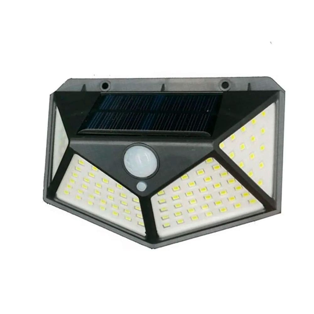 Luminária 100 Led Energia Solar 3 Modos Iluminação