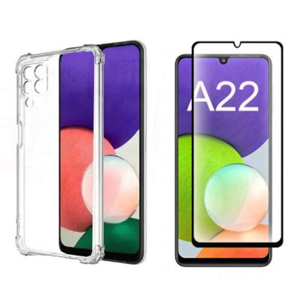 Capa Anti Impacto Samsung Galaxy A22 4g + Película 3d