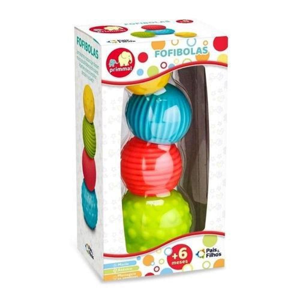 Brinquedo Para Bebês Fofibolas Macias - Pais E Filhos