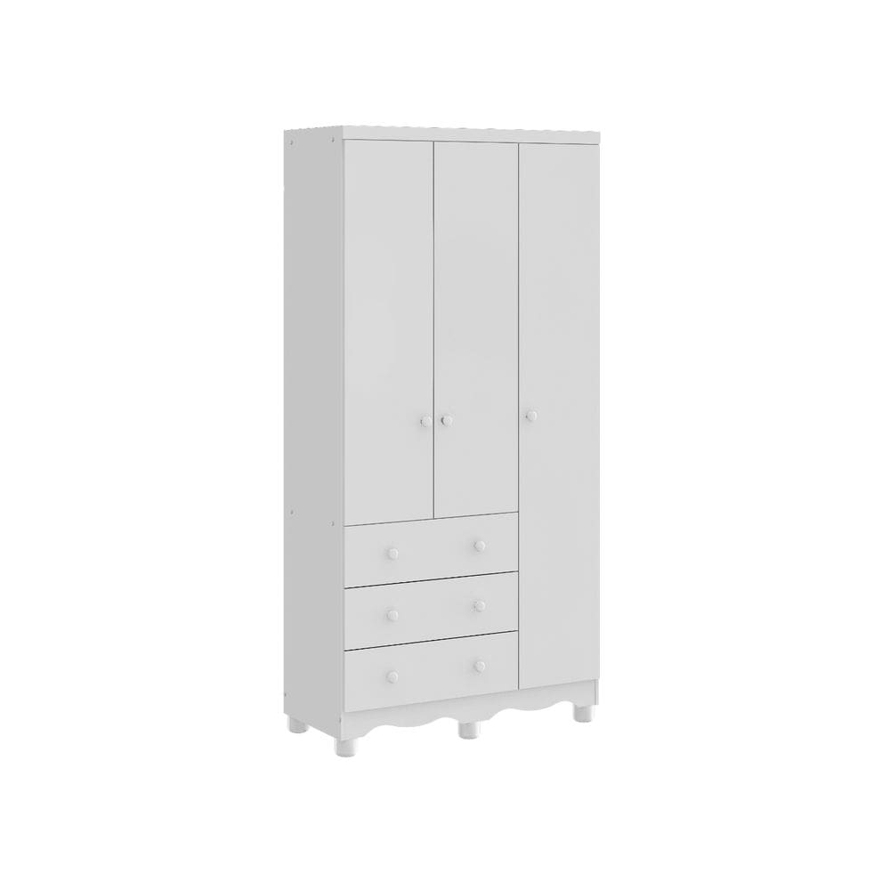 Guarda Roupa Infantil Moveis Peroba Junior 03 portas MDF