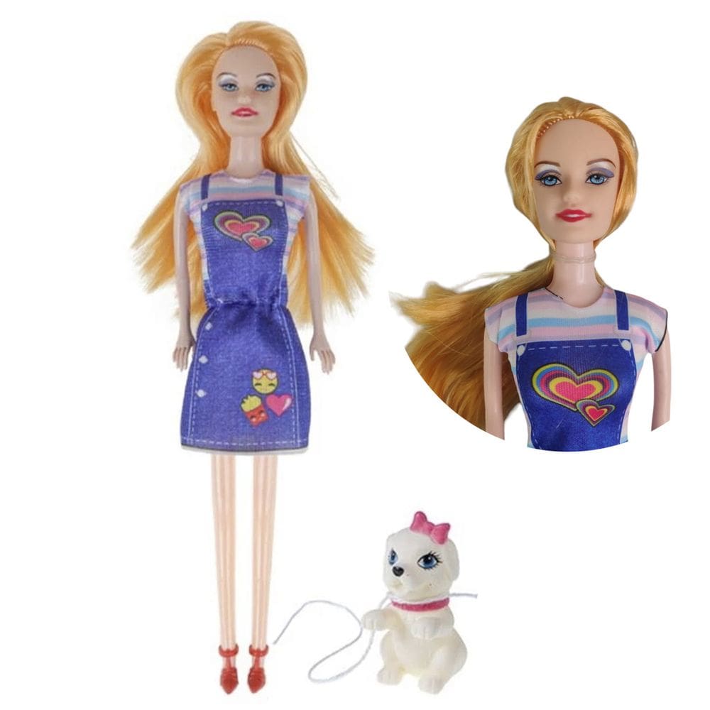 Boneca Princesa Cachorro Infantil Dia das Crianças Divertido Love Pet Criançada