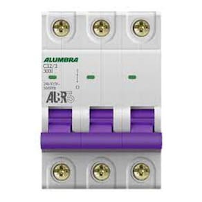 Disjuntor Tripolar 3X32A Curva C Mini Din Alumbra