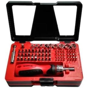 Jogo Universal Com Bits E Soquetes 78 Pcs, Crv/Mtx
