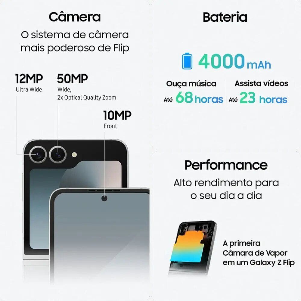Smartphone Samsung Galaxy Z Flip6 256GB Verde | Ponto