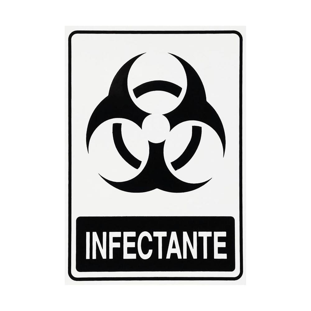 Adesivo De Sinalização Lixo Infectante 15X20 - S-244 F9E