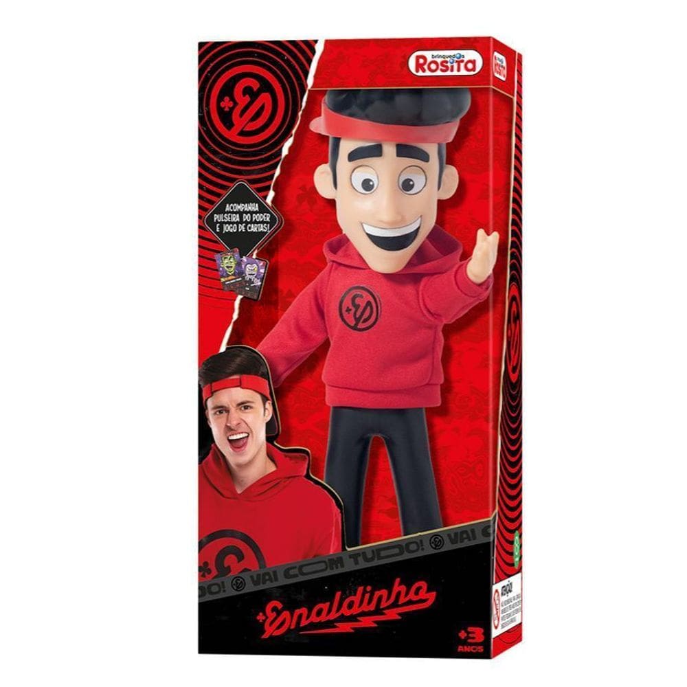 Boneco Enaldinho Rosita 25 Cm Com Pulseira Do Poder