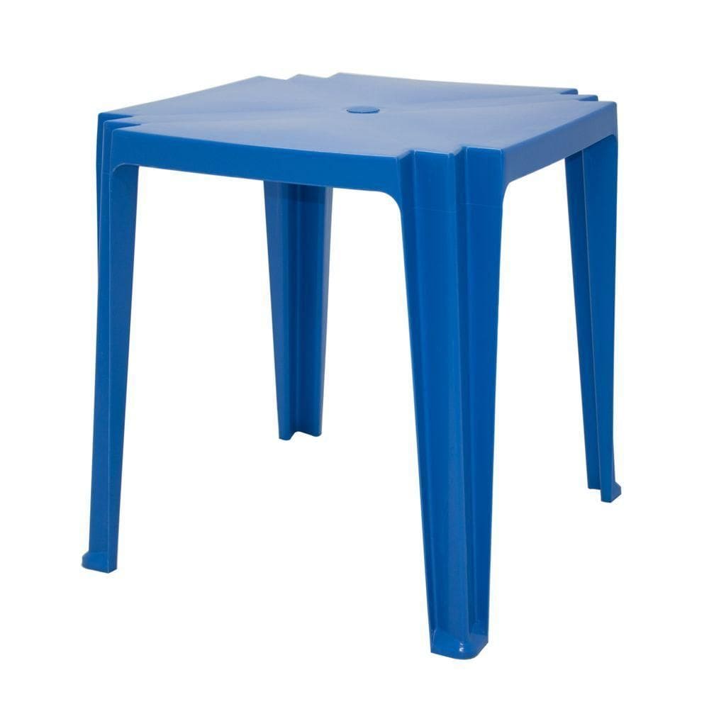 Mesa Tramontina Tambau Em Polipropileno Azul