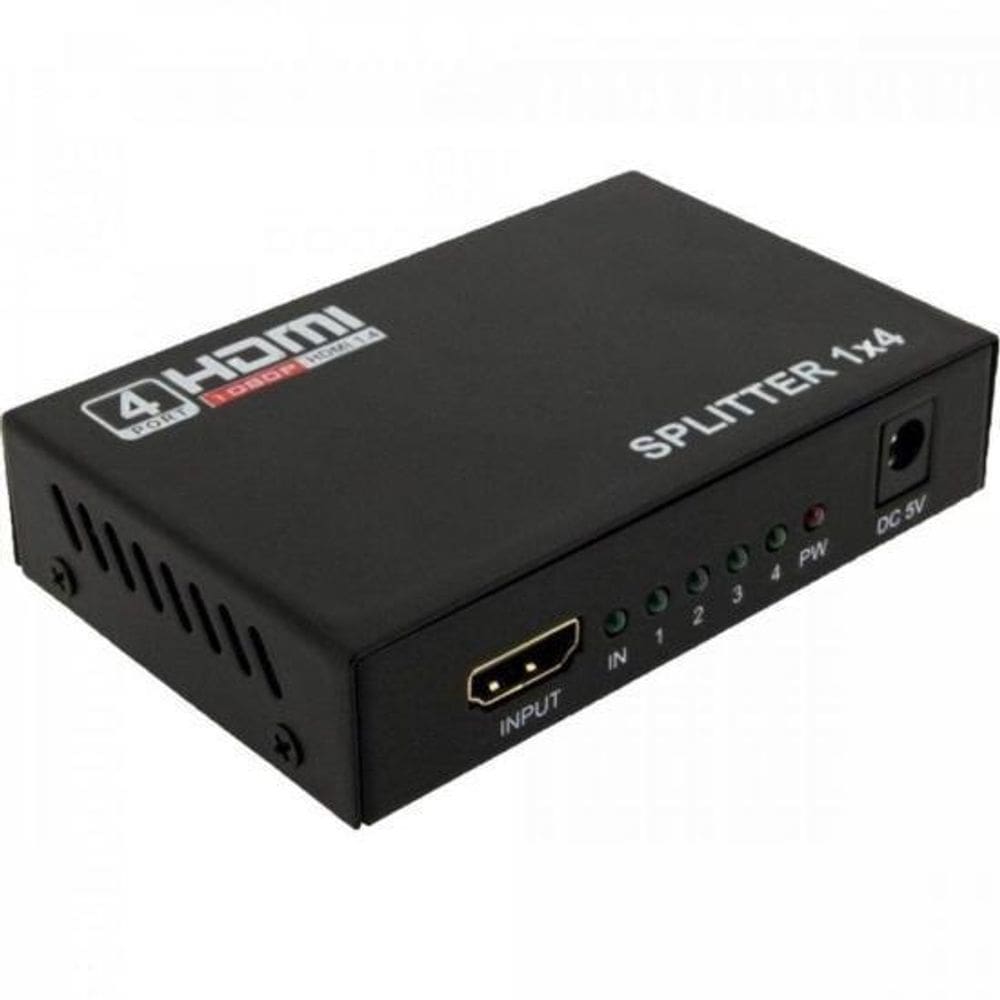 Divisor Hdmi 1 Entrada X 4 Saidas Preto Storm
