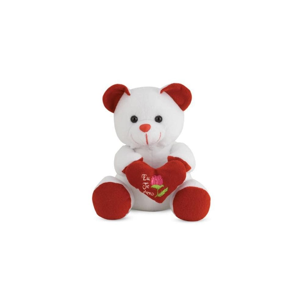 Urso De Pelúcia Vermelho Eu Te Amo 20 Cm Antialérgico