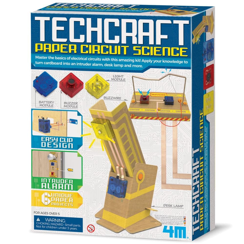 Brinquedo Educativo - Techcraft – Circuito De Papel -4M